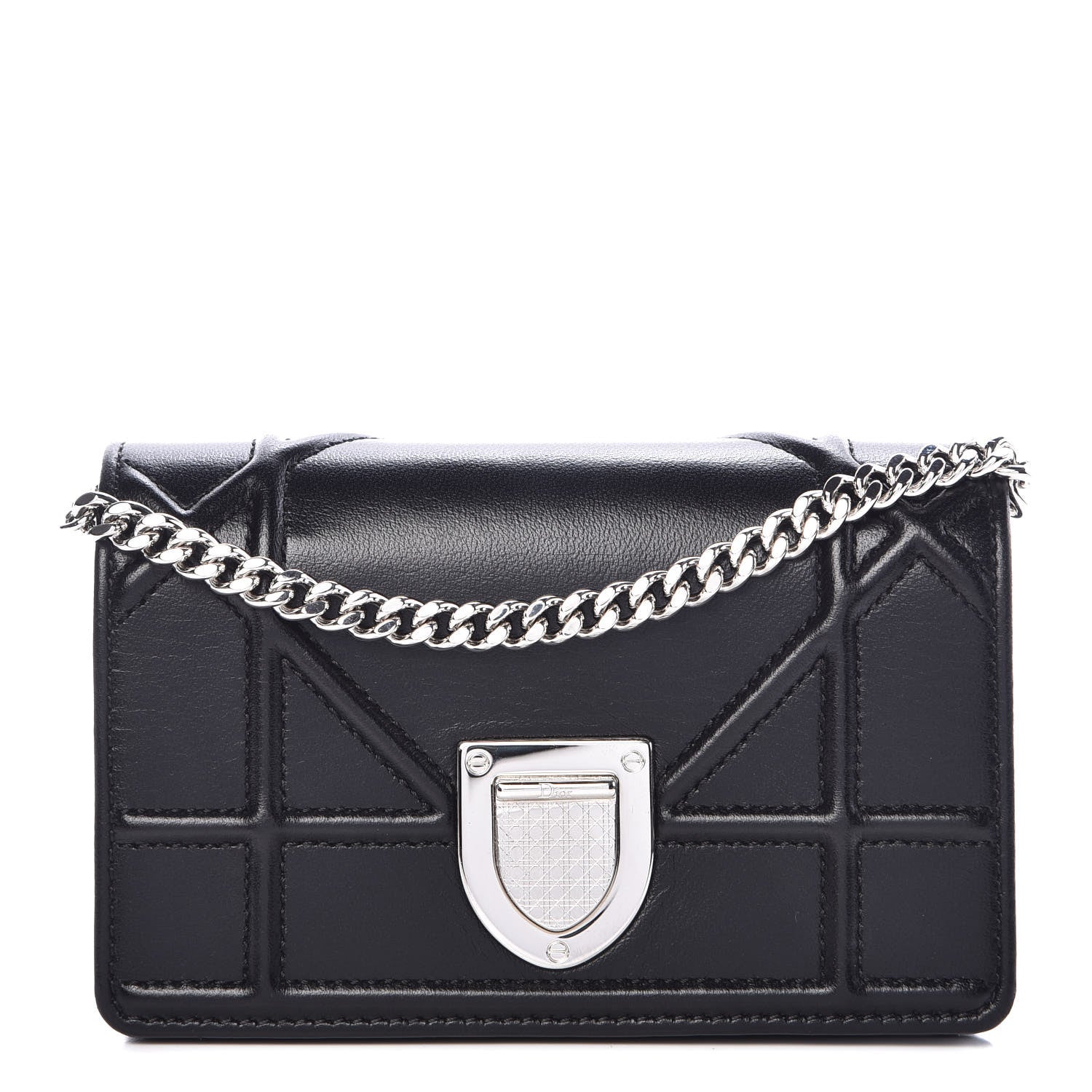 Christian Dior Lambskin Baby Diorama Flap Bag Black 1 of 8