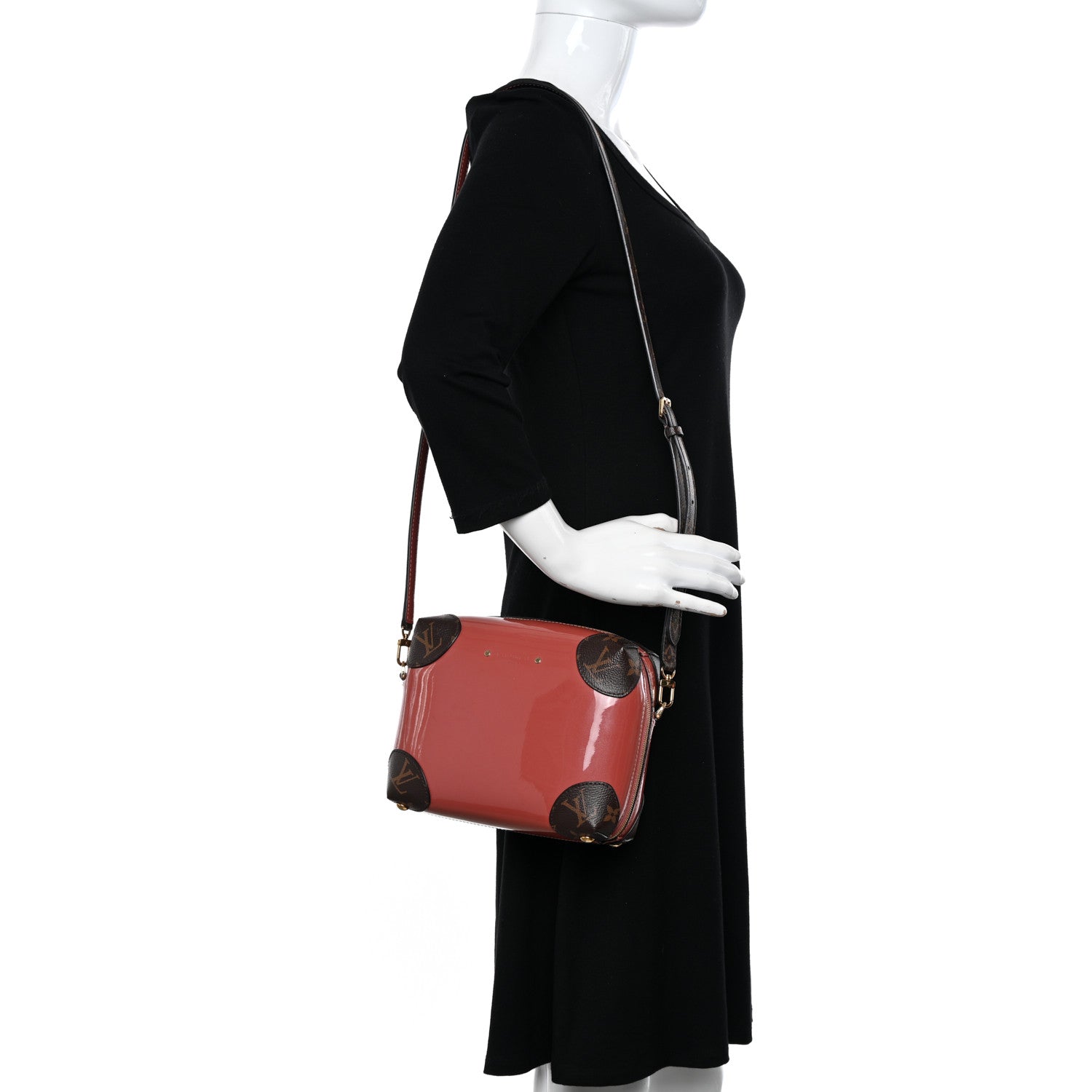 Louis Vuitton Patent Miroir Venice Vieux Rose 2 of 11
