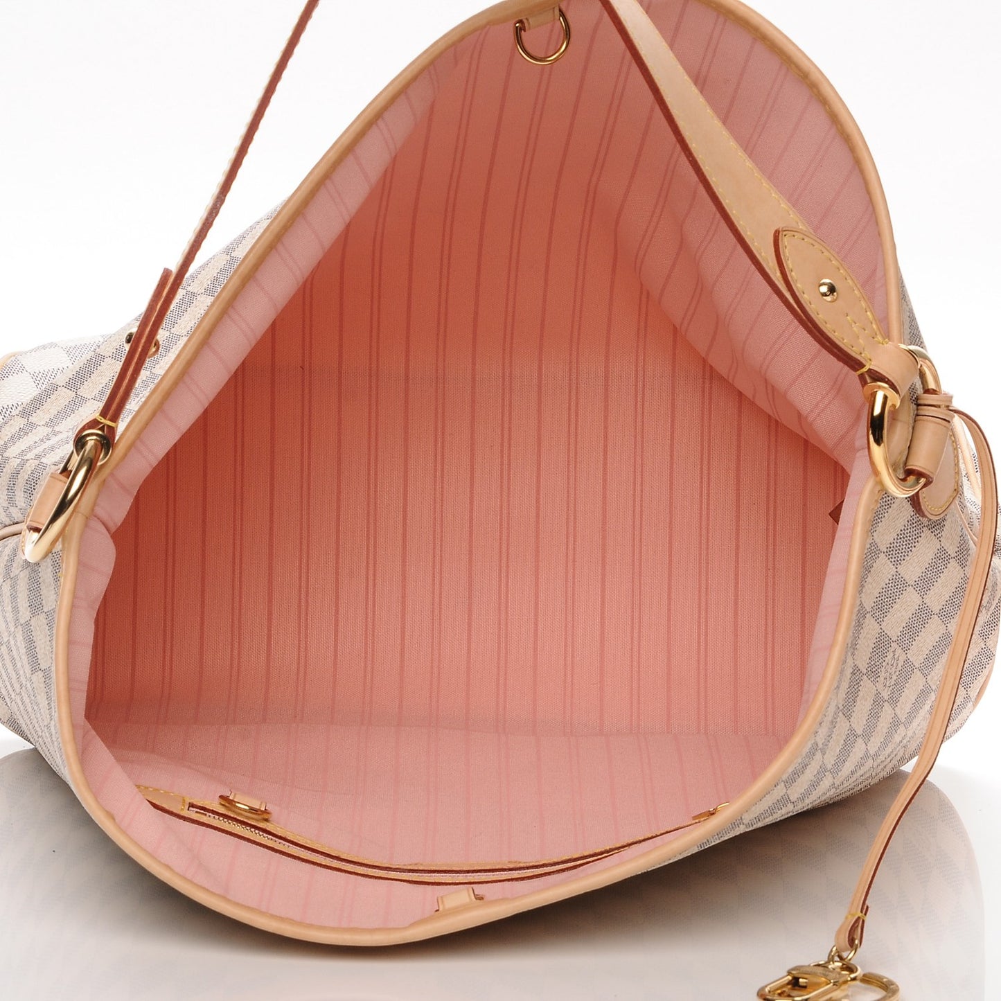 Damier Azur Delightful MM Rose Ballerine
