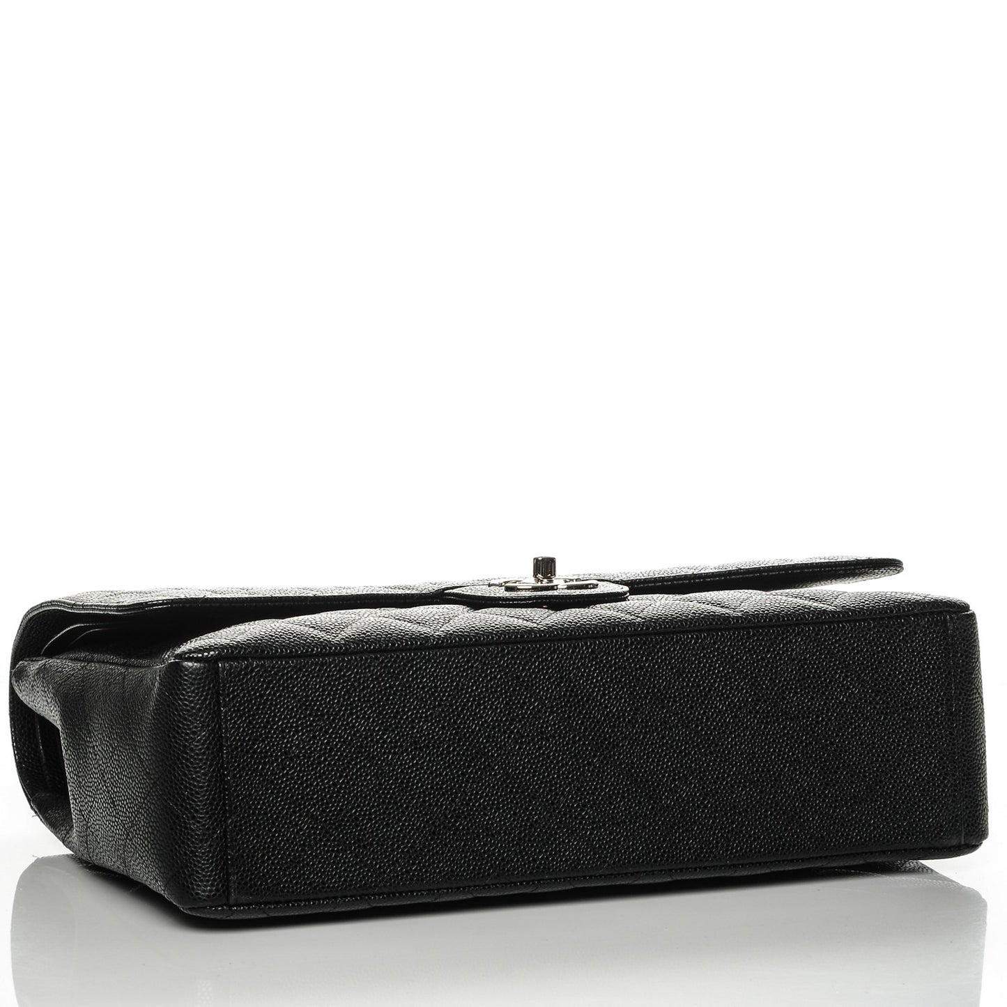 Caviar Quilted Maxi Double Flap Black