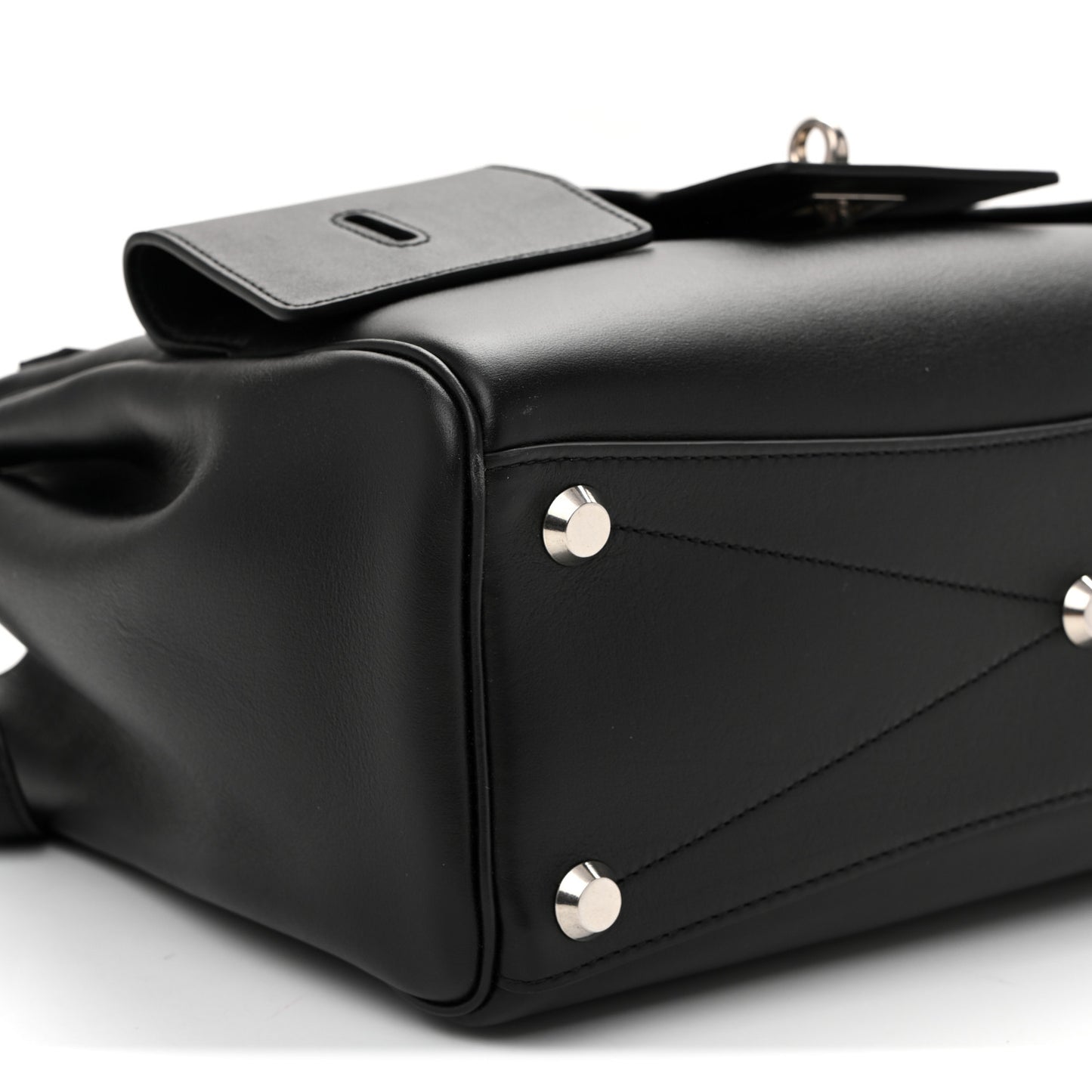 Smooth Calfskin Small Bel Air Carry All Bag Black