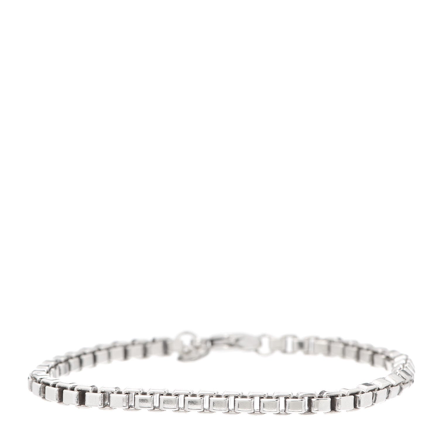 Tiffany Sterling Silver 4mm Venetian Link Bracelet 1 of 6