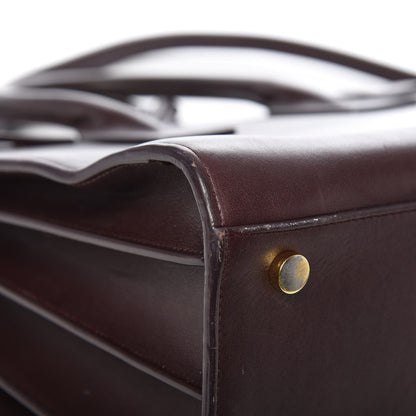 Saint Laurent Calfskin Small Sac De Jour Bordeaux 11 of 14