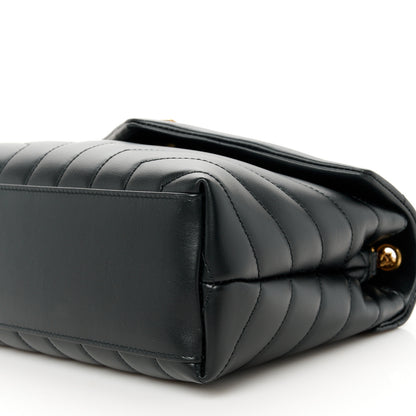 Saint Laurent Calfskin Y Quilted Monogram Small Loulou Chain Satchel Black 11 of 11