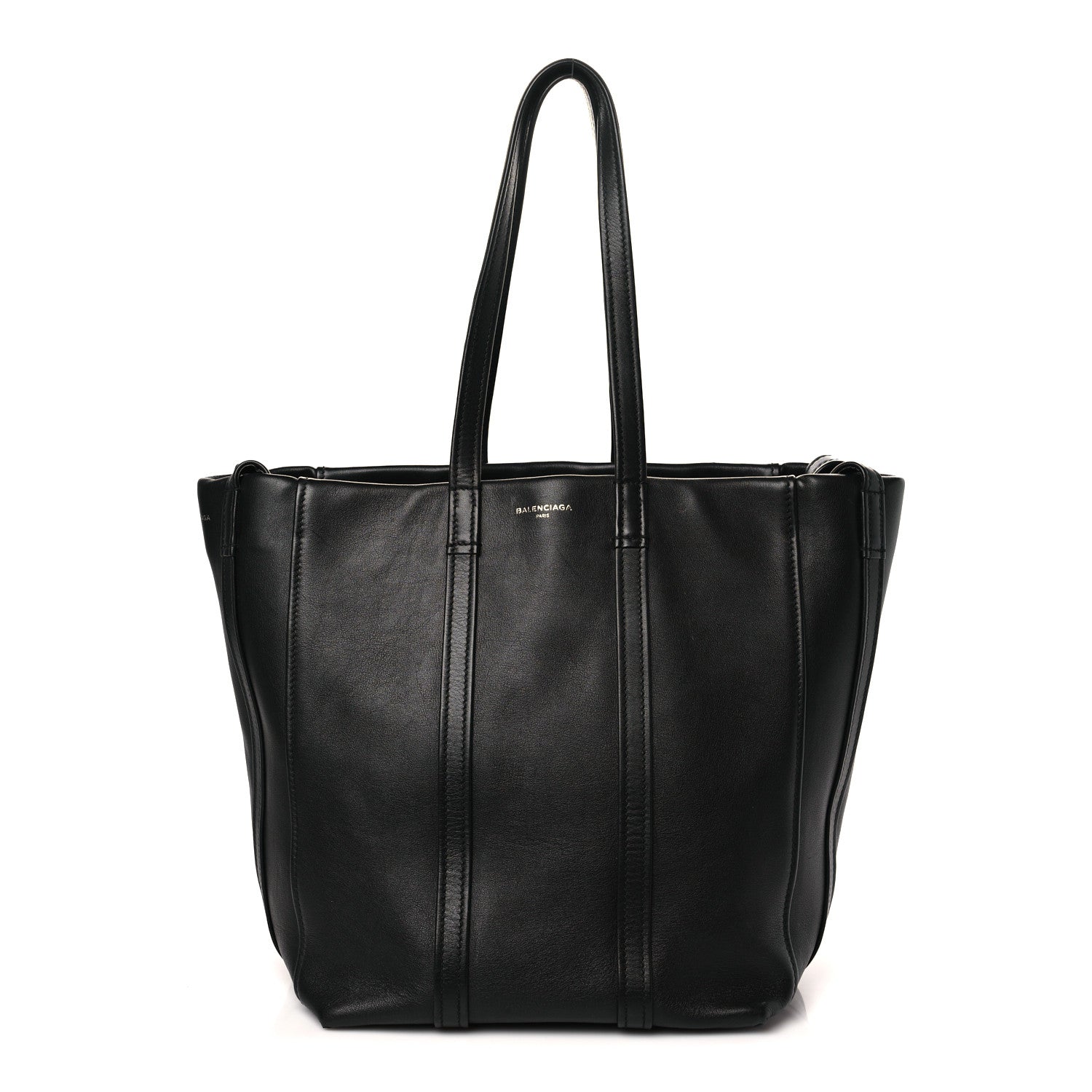 Balenciaga Calfskin Large Laundry Cabas Tote Black 1 of 9