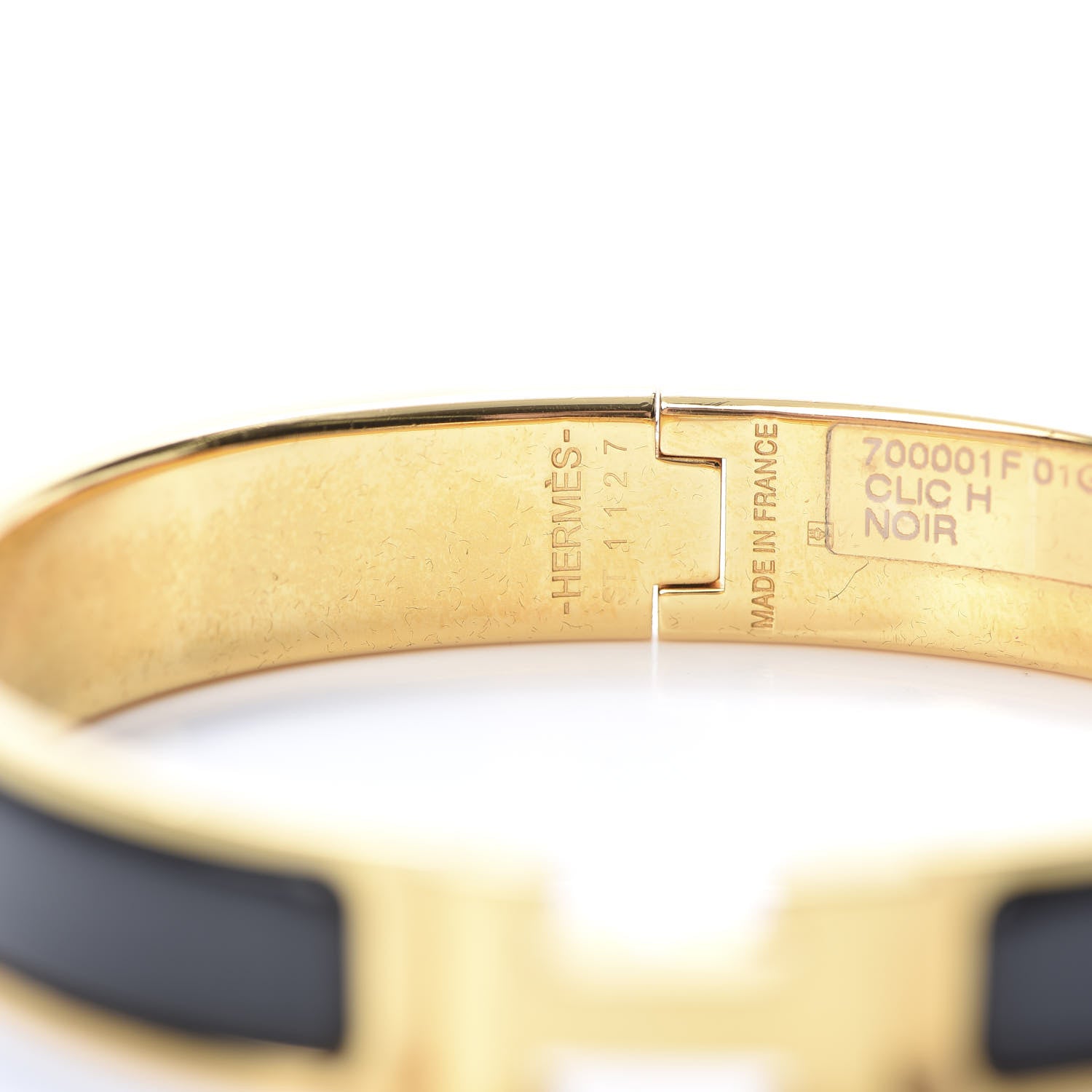 Hermes Enamel Narrow Clic Clac H Bracelet PM Black 4 of 6