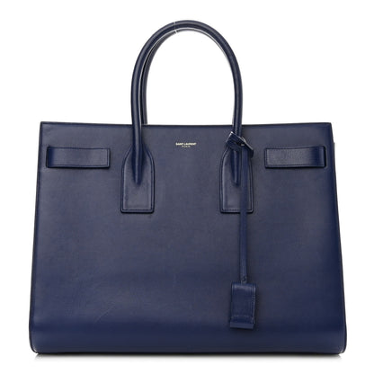 Saint Laurent Calfskin Large Sac De Jour Carryall Navy 1 of 8