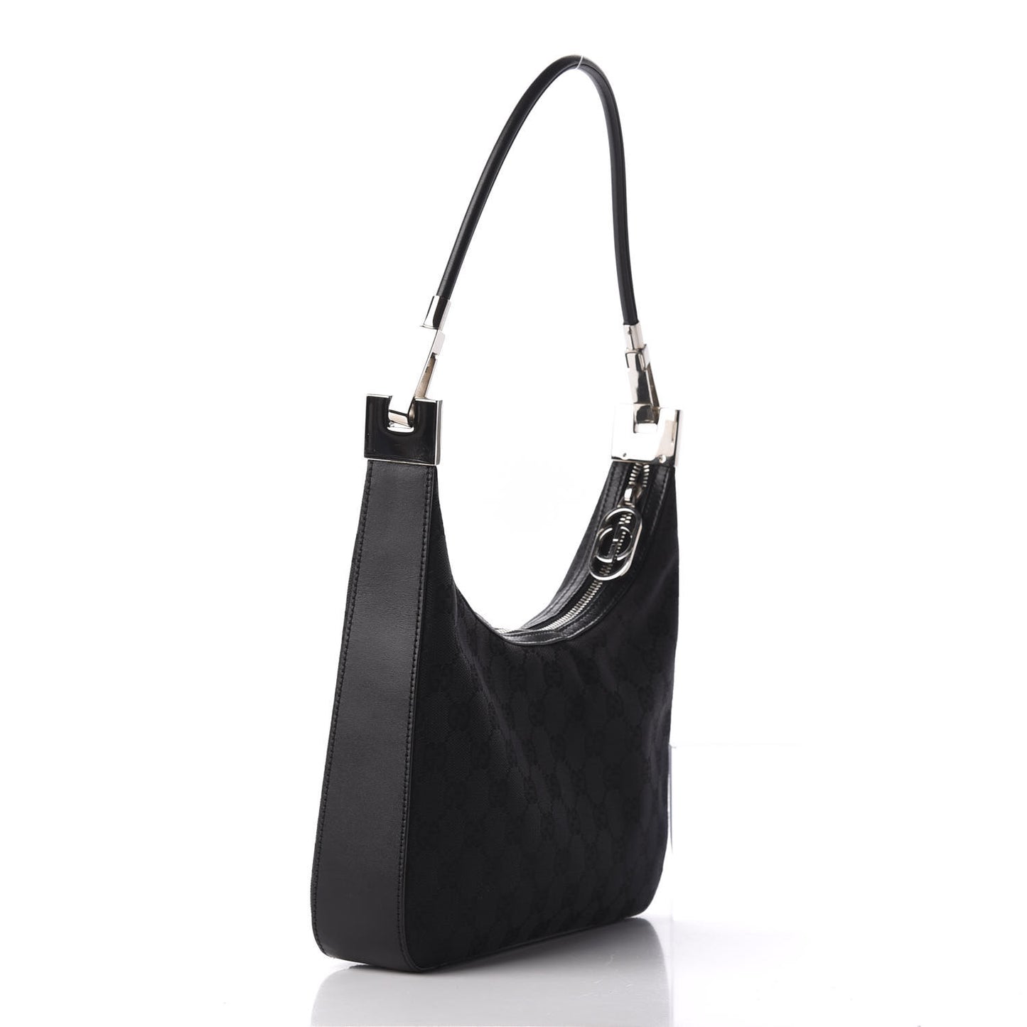 Monogram GG Clasp Hobo Black