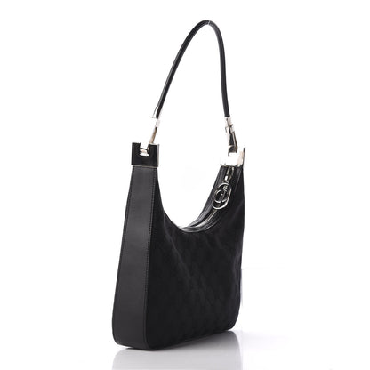 Gucci Monogram GG Clasp Hobo Black 3 of 9