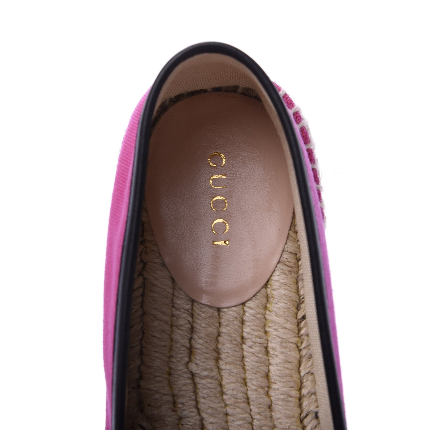 Canvas Logo Espadrilles 38 Cyclamen Rose Black