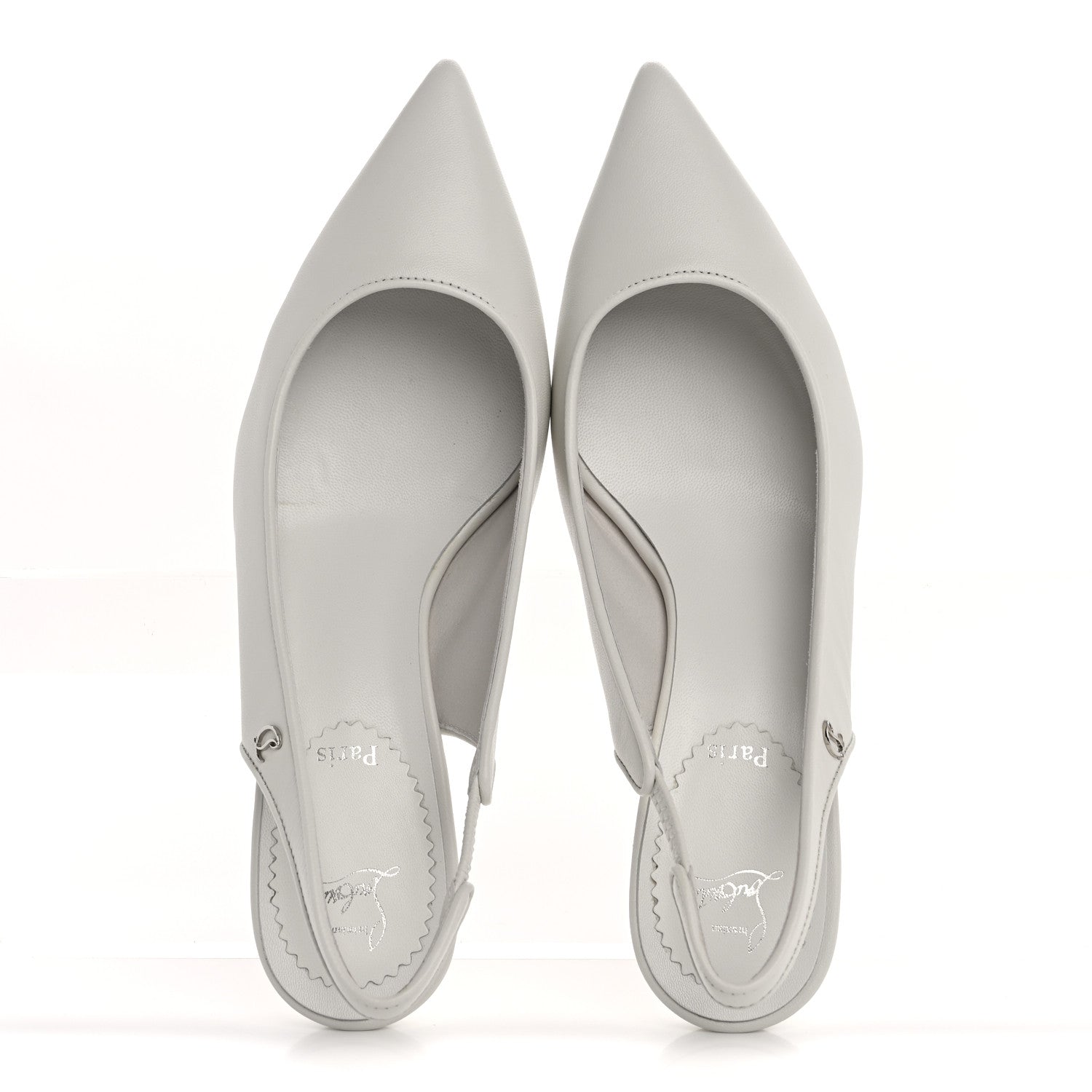 Christian Louboutin Nappa Sporty Kate Slingback 55 Pumps 36 White 2 of 9