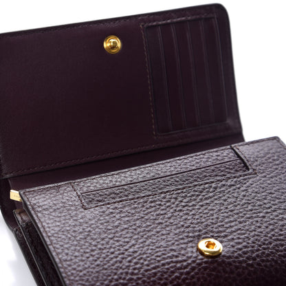 Mulberry Grain Vegetable Tanned Calfskin Medium Continental Wallet Oxblood 9 of 10
