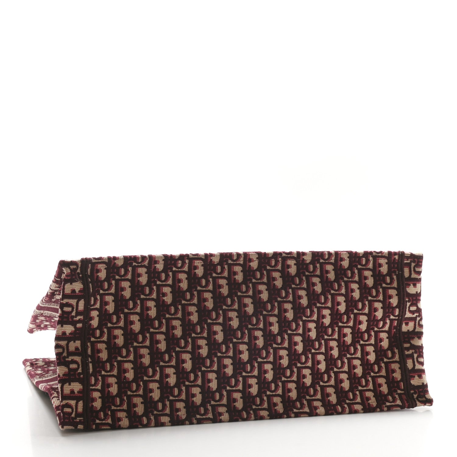 Christian Dior Oblique Large Book Tote Burgundy Multicolor 4 of 8