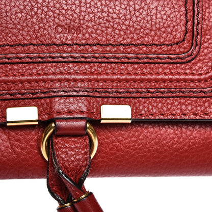 Chloe Calfskin Marcie Continental Flap Wallet Poppy 8 of 8