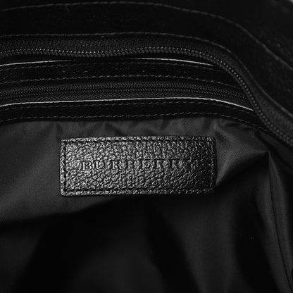 Burberry Nylon Tonal Check Diaper Bag Black 7 of 10