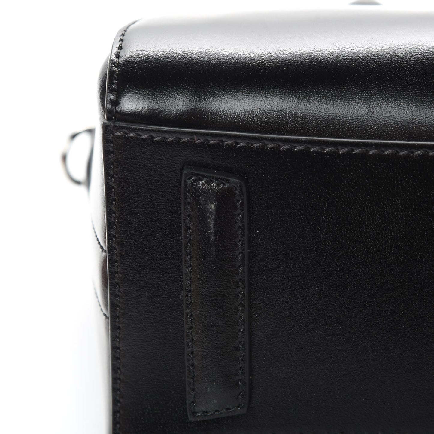 Shiny Lord Calfskin Mini Antigona Black