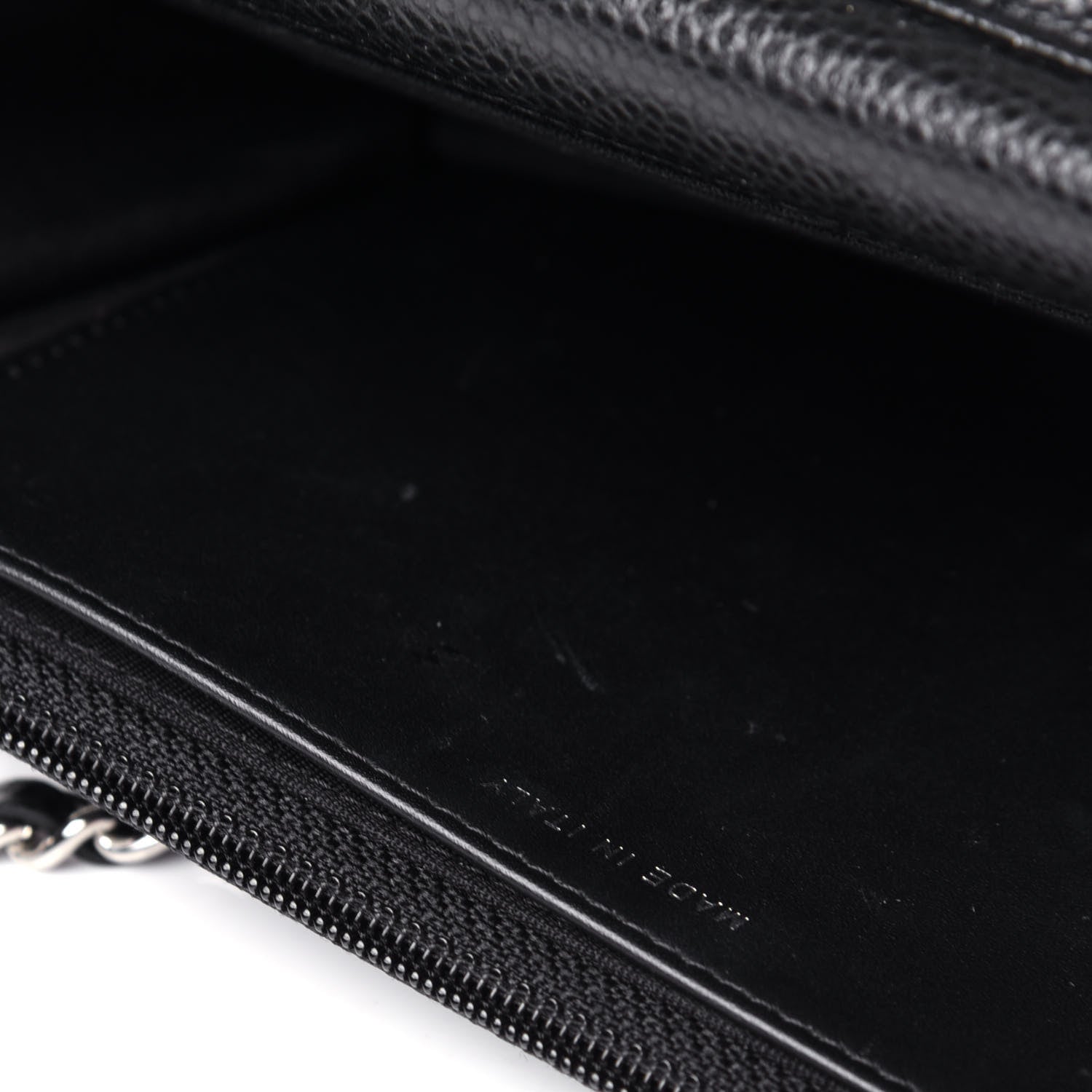 Chanel Caviar Quilted Wallet On Chain WOC Black 11 of 12
