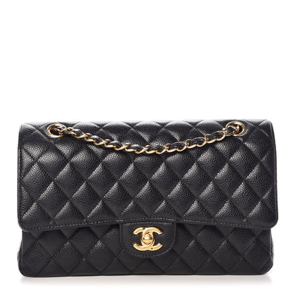 Chanel Caviar Quilted Medium Double Flap Black 1 of 13