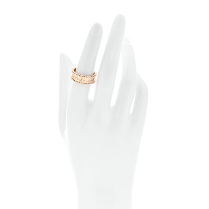 Van Cleef & Arpels 18K Rose Gold Perlee Signature Ring 53 6.5 2 of 6