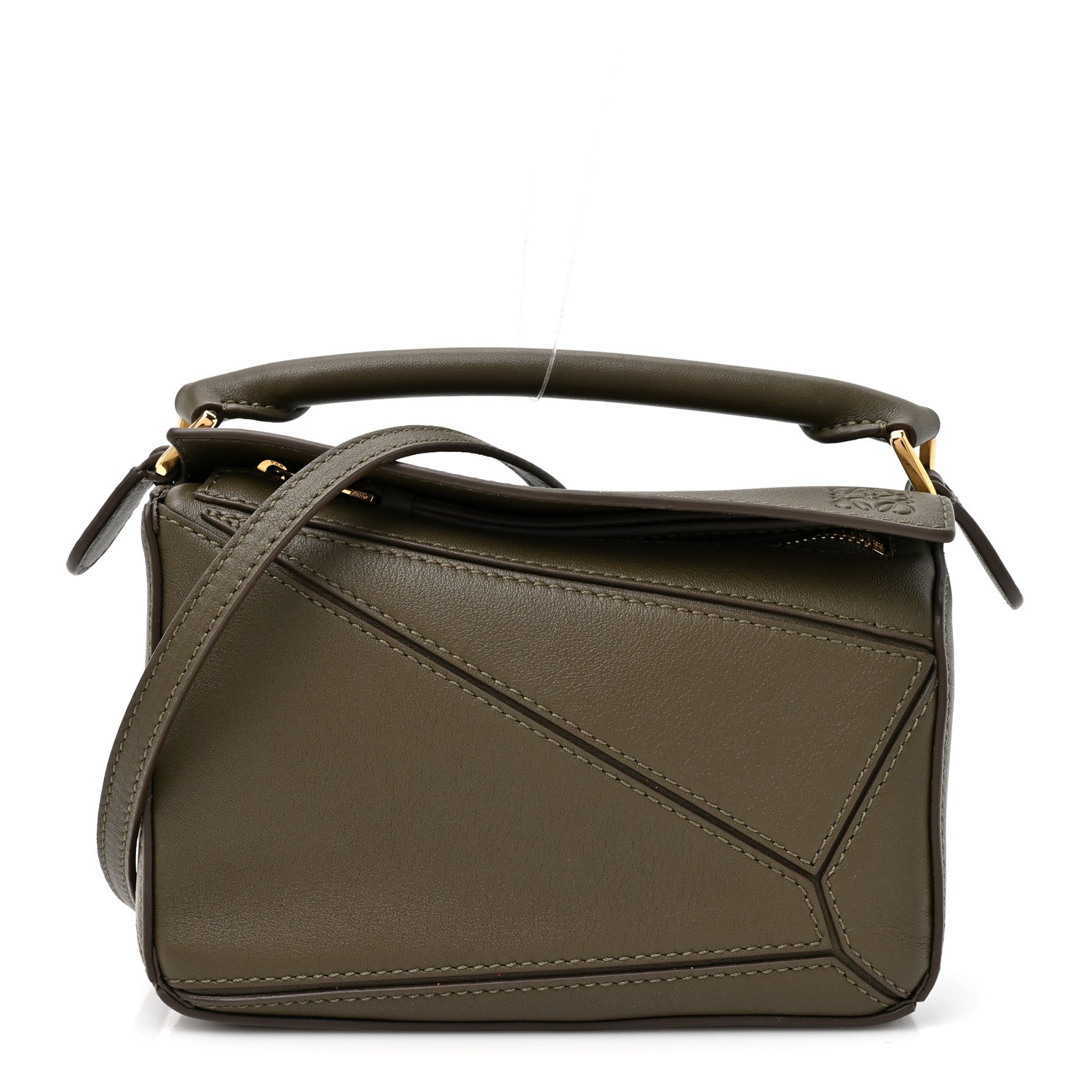 Loewe Calfskin Mini Puzzle Edge Bag Khaki Green 1 of 9