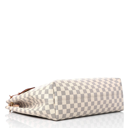 Louis Vuitton Damier Azur Graceful MM Rose Ballerine 4 of 12