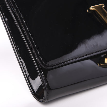 Louis Vuitton Patent Louise Clutch Black 6 of 11
