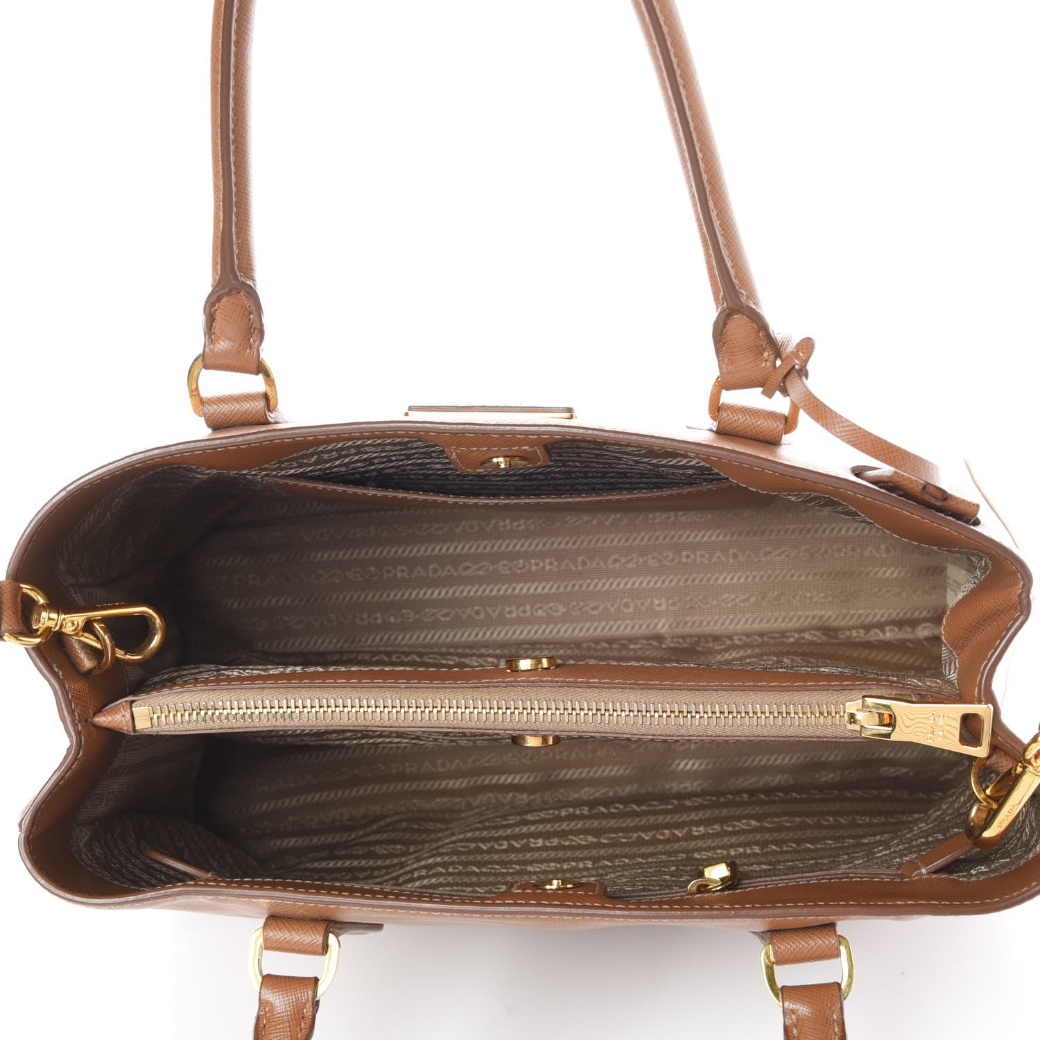 Prada Saffiano Lux Medium Tote Caramel 5 of 12