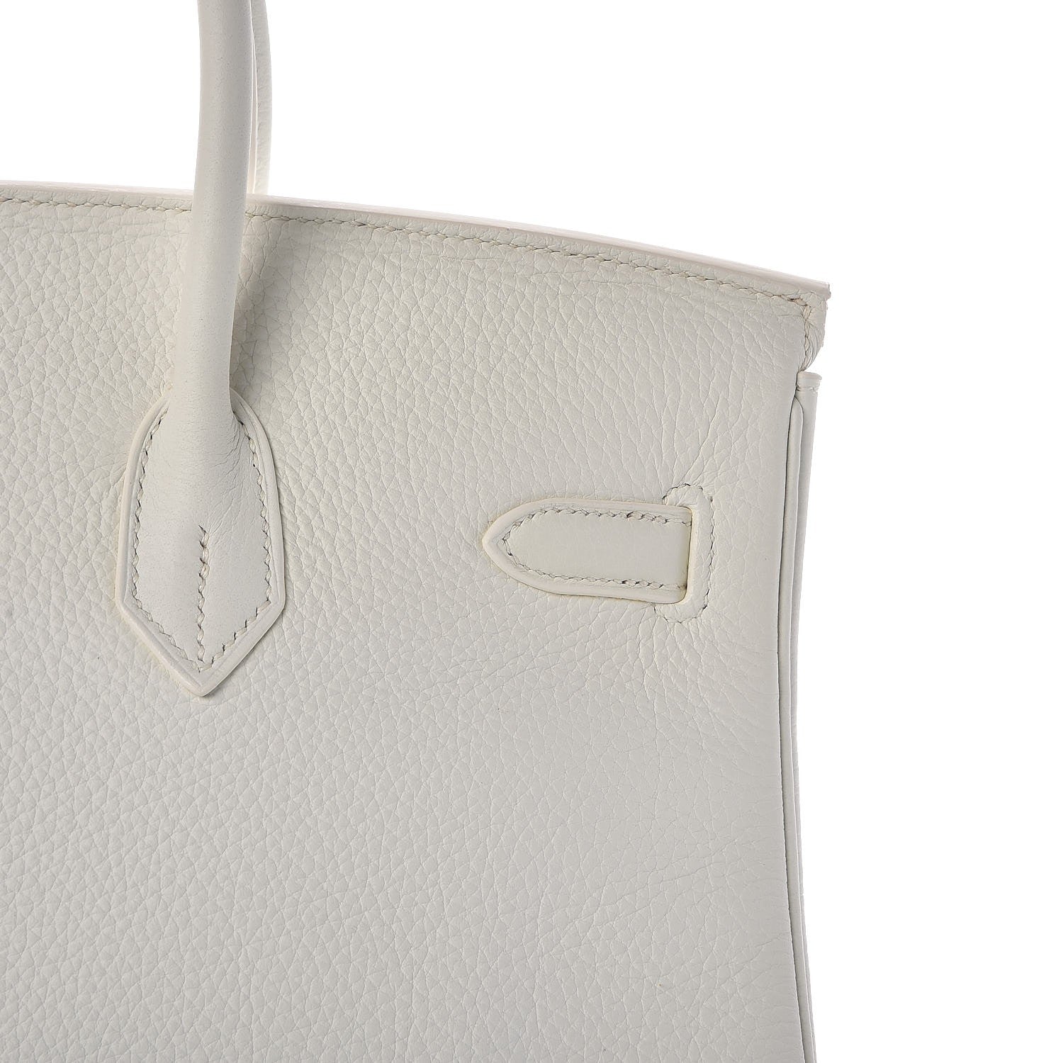 Hermes Taurillon Clemence Birkin 35 White 34 of 37