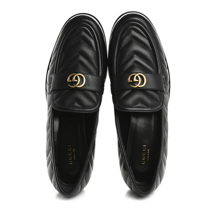 Gucci Nappa Matelasse Double G Marmont Loafers 41 Black 2 of 10