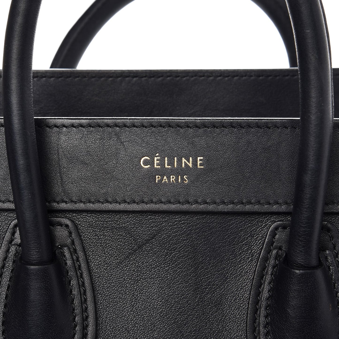 Smooth Calfskin Nano Luggage Black