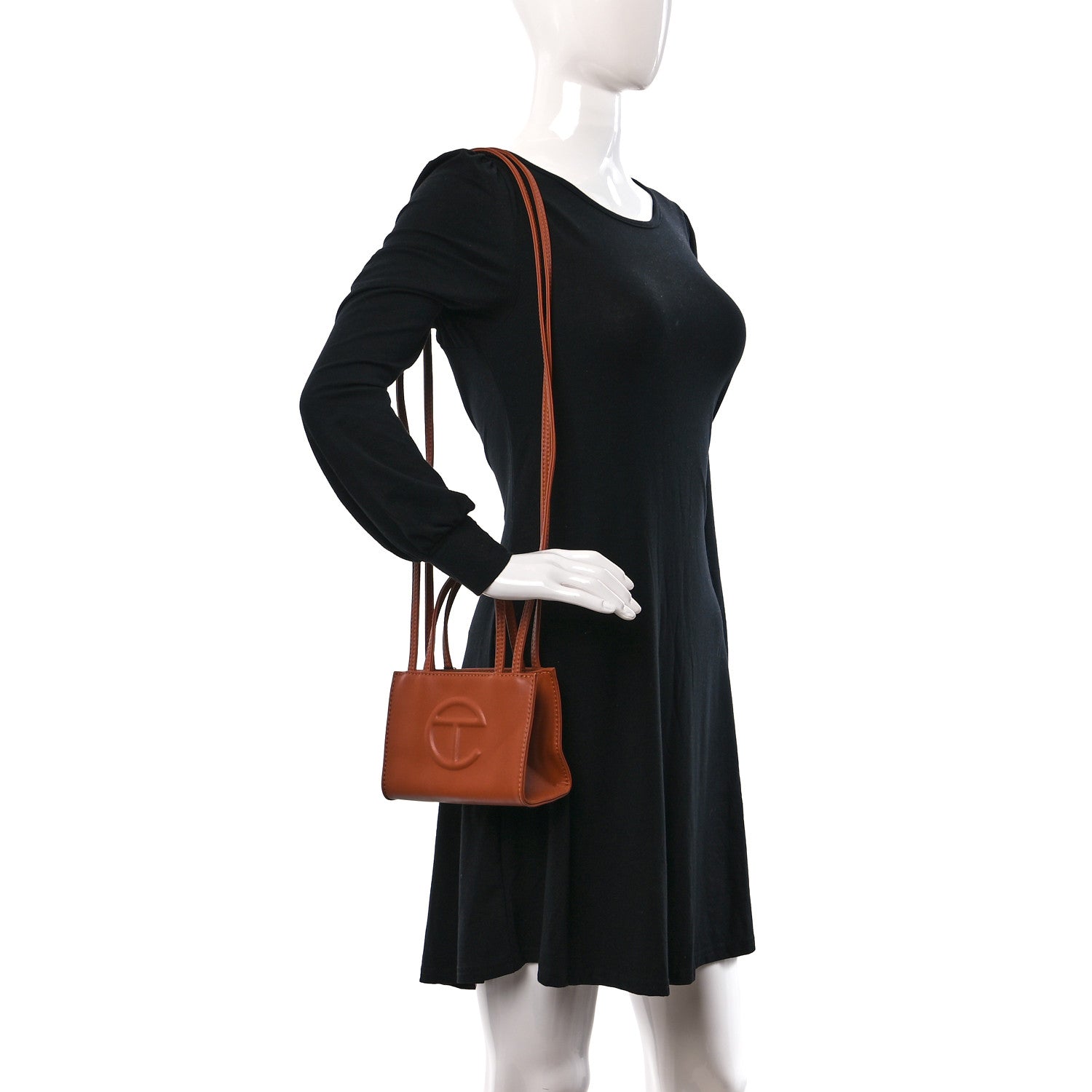 Telfar Vegan Leather Small Shopping Bag Tan 2 of 10