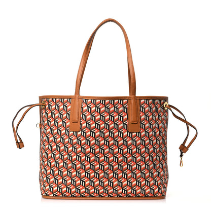 MCM Visetos Medium Liz Reversible Shopper Tote Cognac 3 of 20