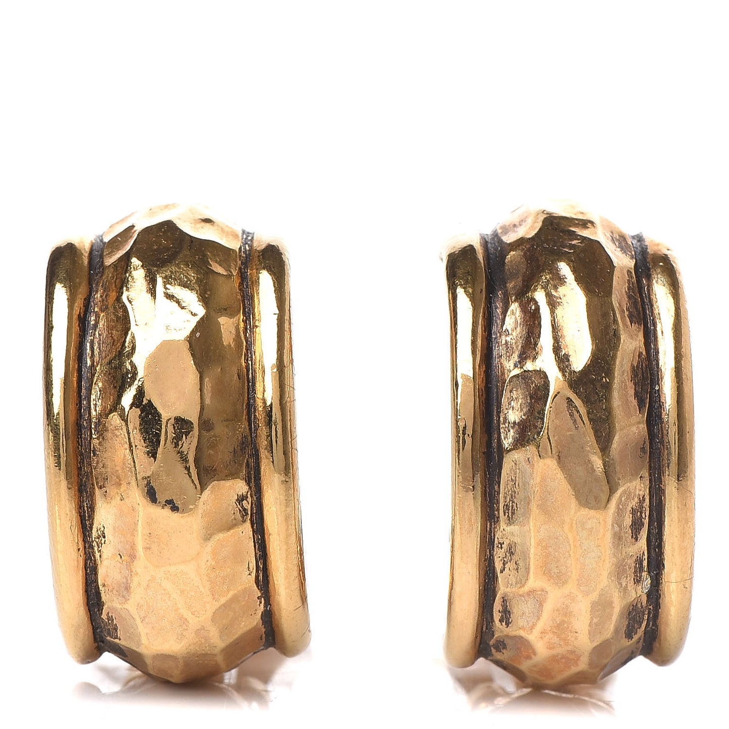 CC Hoop Clip On Earrings Gold