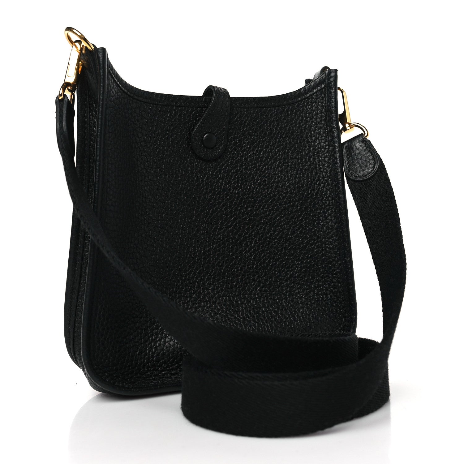Hermes Taurillon Clemence Evelyne TPM Black 3 of 9
