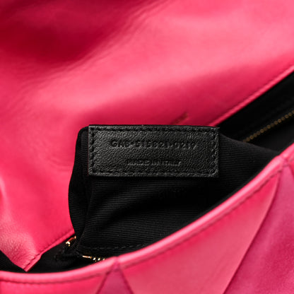 Saint Laurent Lambskin Suede Patchwork Monogram Medium Jamie Fuchsia 8 of 17