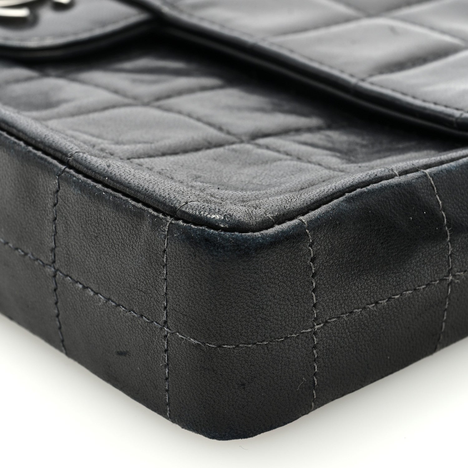 Chanel Lambskin East West Chocolate Bar Flap Black 6 of 9