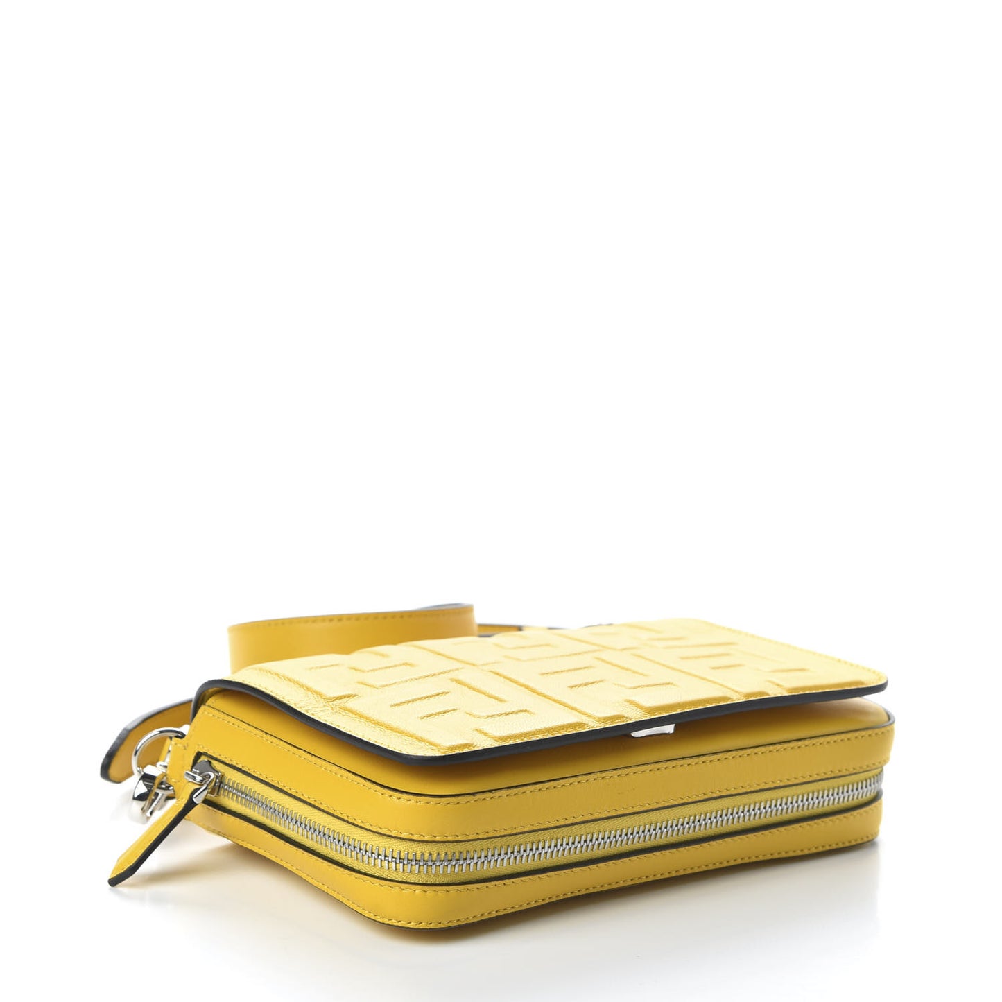 Nappa FF 1974 Embossed Mini Expandable Flap Bag Mimosa