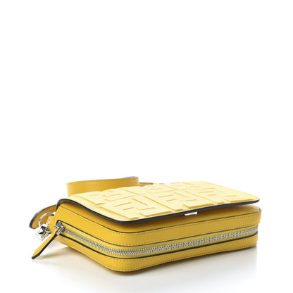 Fendi Nappa FF 1974 Embossed Mini Expandable Flap Bag Mimosa 4 of 10