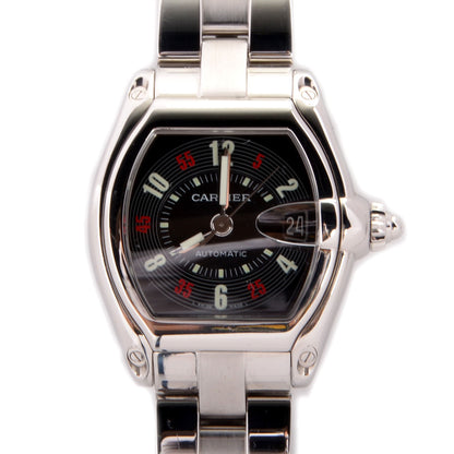 Cartier Stainless Steel 37mm Roadster Automatic Watch Black 1 of 10