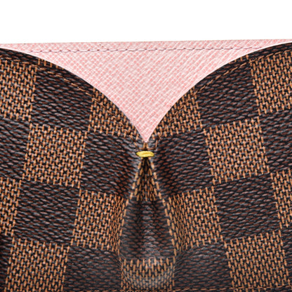 Louis Vuitton Damier Ebene Caissa Card Holder Rose Ballerine 7 of 8
