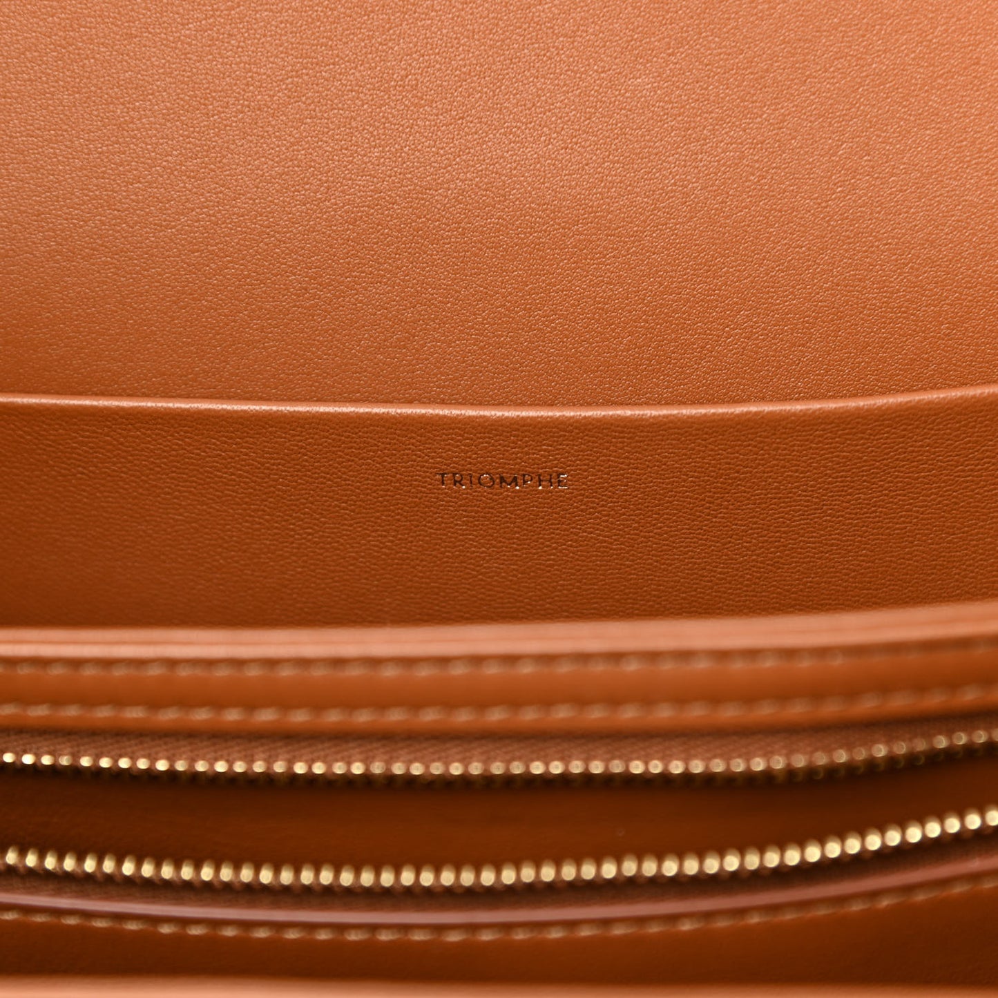 Textile Natural Calfskin Medium Triomphe Bag White Tan