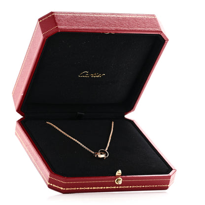 Cartier 18K Pink Gold Interlocking LOVE Necklace 6 of 6