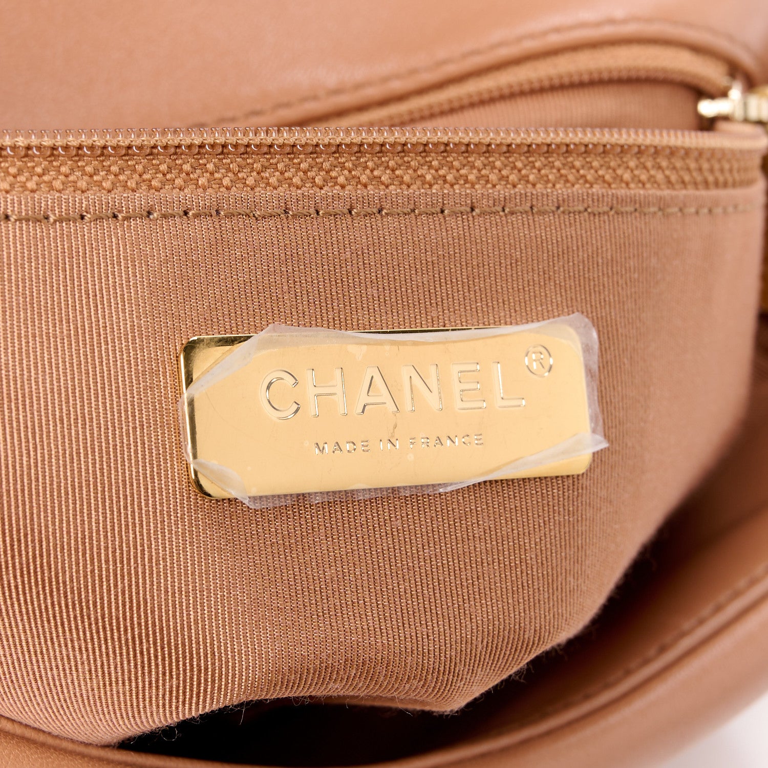 Chanel Lambskin Quilted Large Chanel 19 Flap Brown 6 of 12