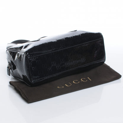 Gucci Patent Guccissima Boston Black 4 of 7