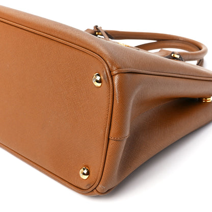 Prada Saffiano Lux Large Galleria Double Zip Tote Caramel 11 of 11