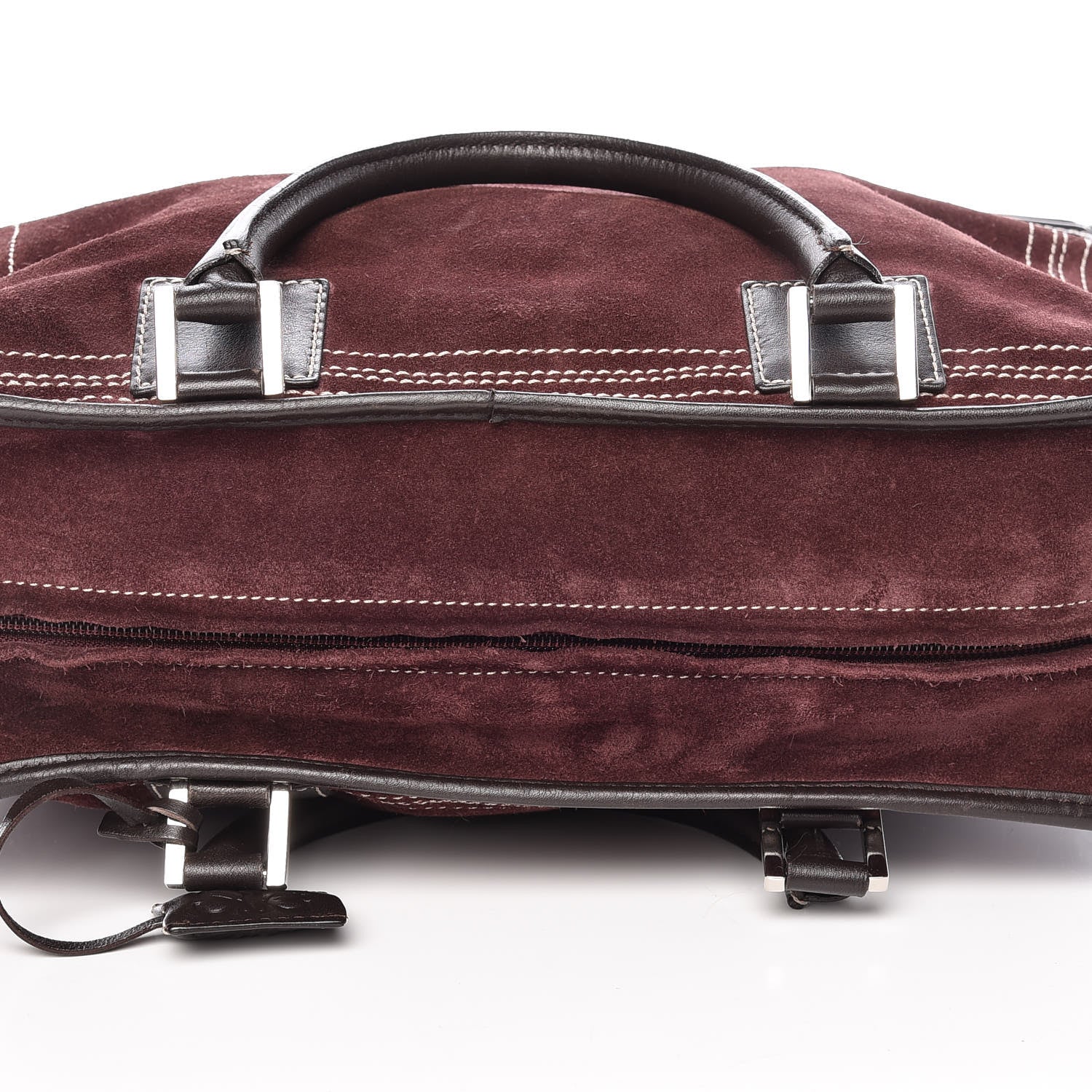 Loewe Suede Amazona 36 Burgundy 14 of 21