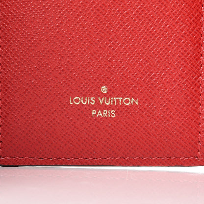 Louis Vuitton Damier Ebene Victorine Wallet Red 6 of 7
