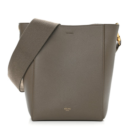 Celine Soft Grained Calfskin Small Sangle Bucket Bag Taupe 1 of 9