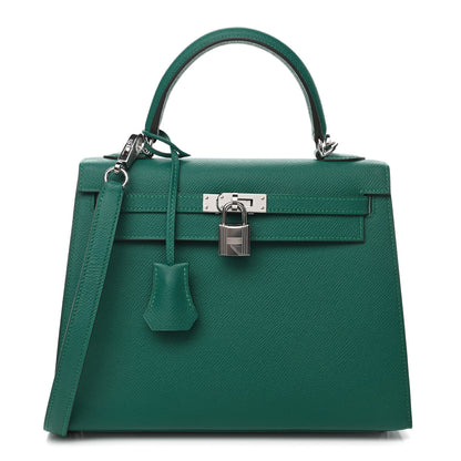 Hermes Epsom Kelly Sellier 25 Malachite 1 of 11