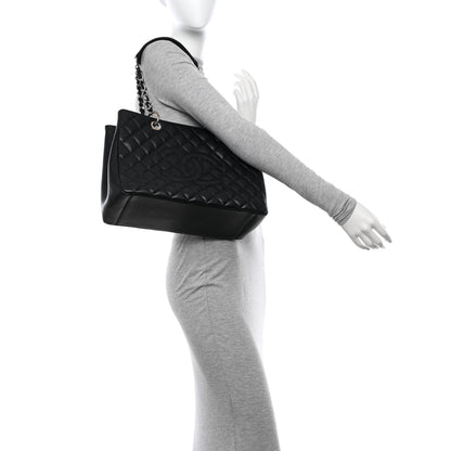 Chanel Caviar Quilted Grand Shopping Tote GST Black 2 of 11